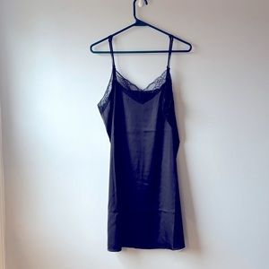 Lace silky nightie lingerie silky slip dress